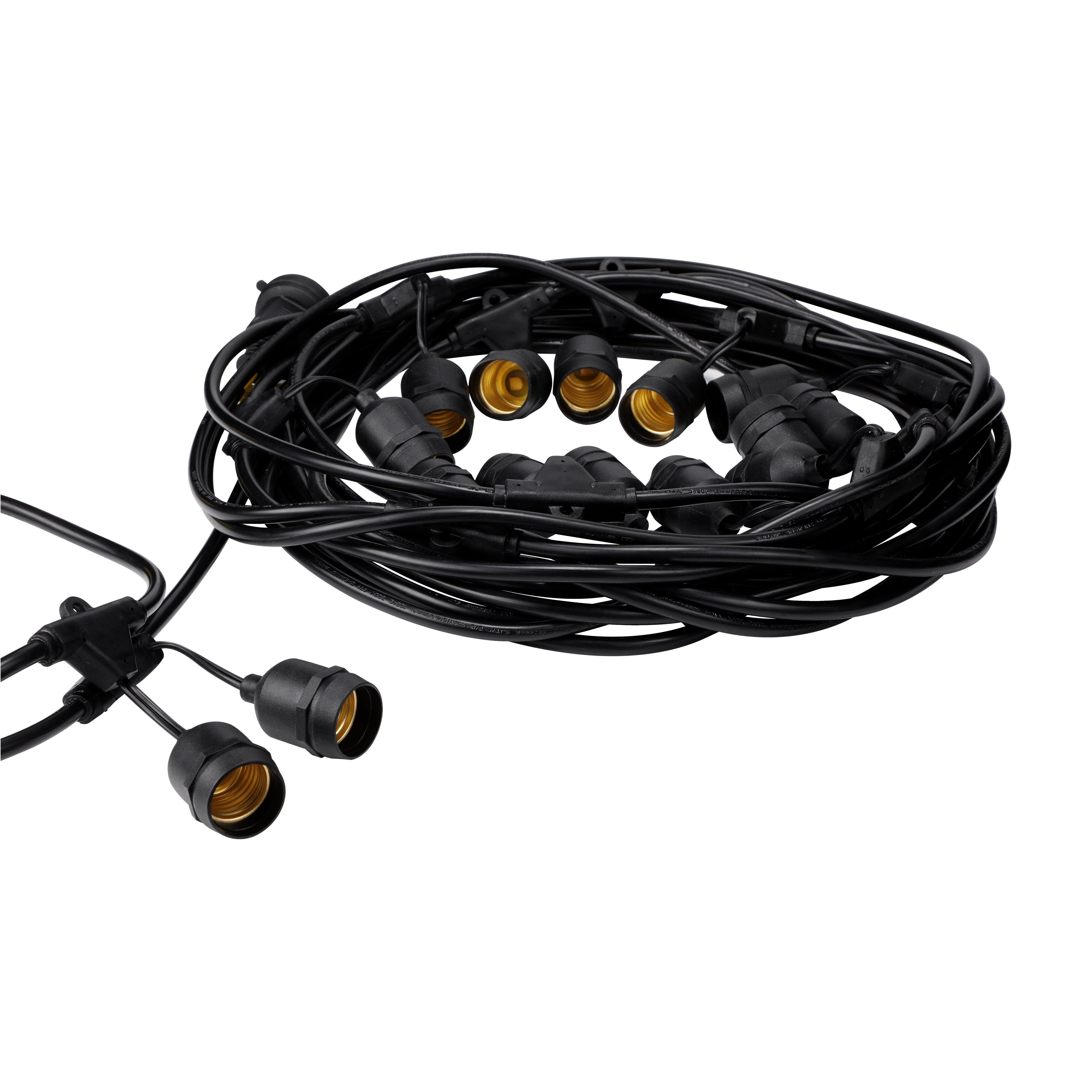 TORCHSTAR® Pro Retro Outdoor String Light - 50 Feet 24 Sockets