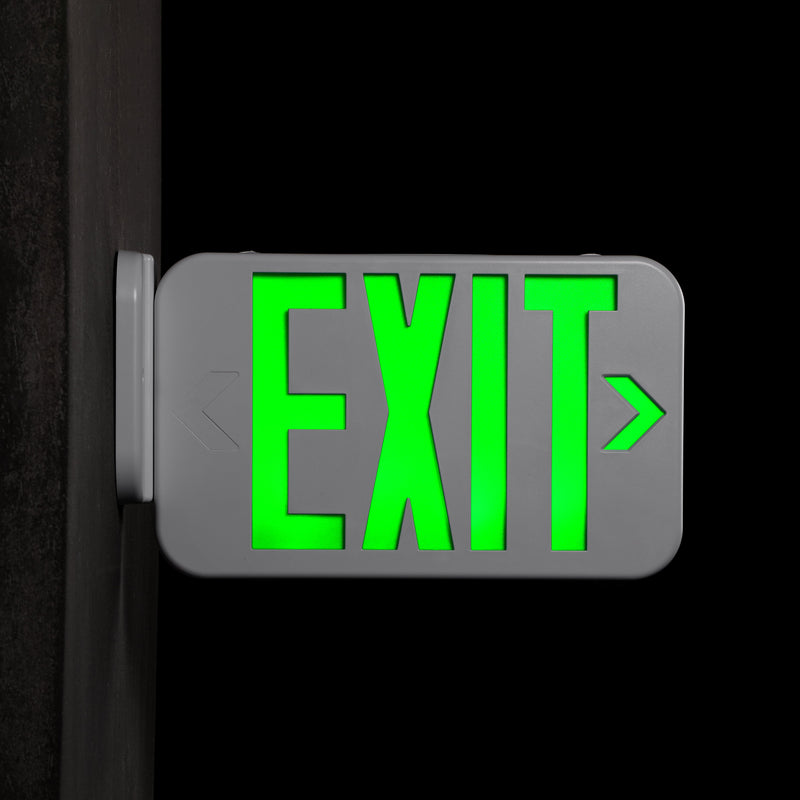 LitSafe Indoor Exit Sign - Green Letters