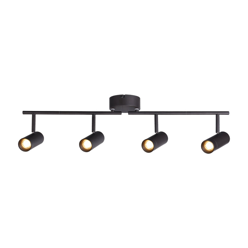 theBeam 4-Heads LED Ceiling Spot Lights - Black - 3000K