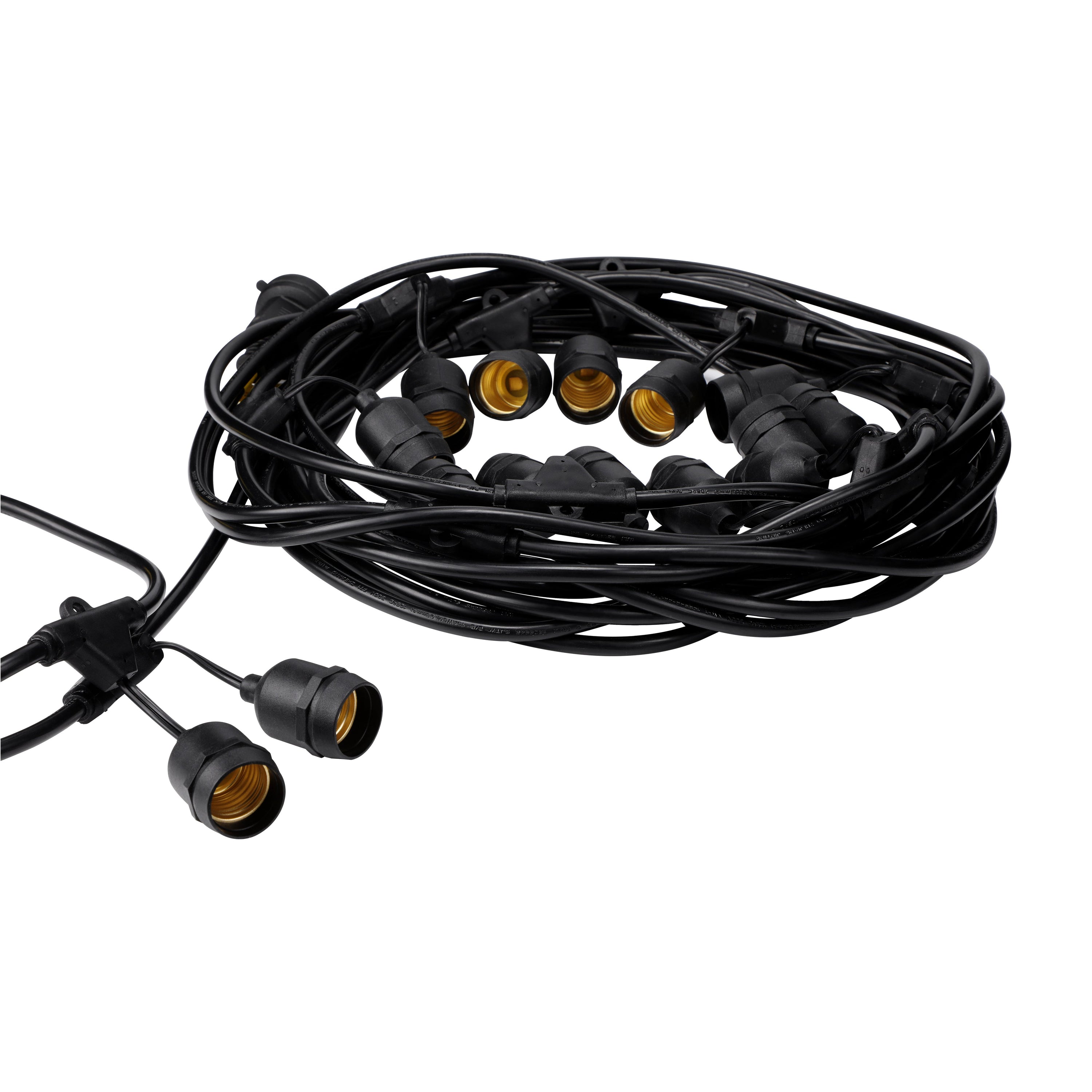 TORCHSTAR® Pro Retro Outdoor String Light - 50 Feet 15 Sockets