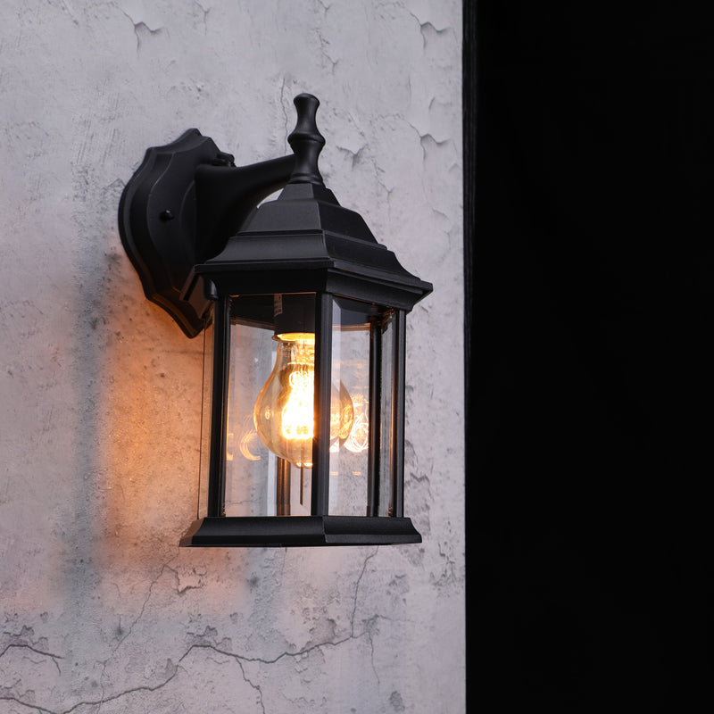 Hexagen™ 11" Outdoor Wall Lantern - 100W with E26 Socket Included