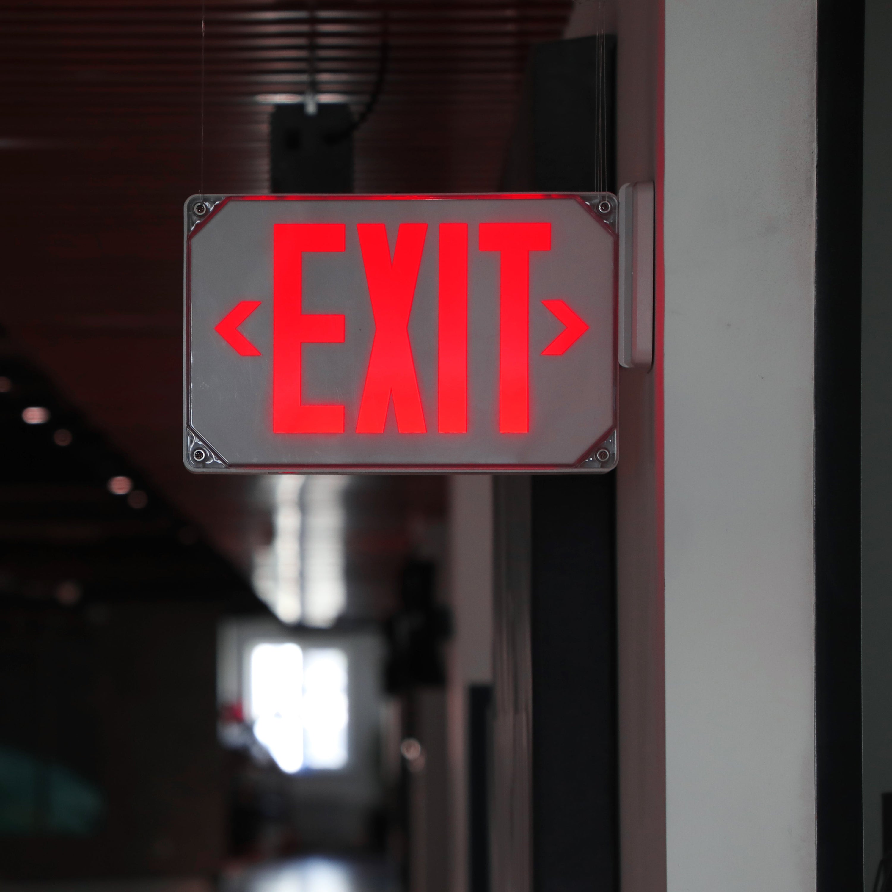 LitEgress Weatherproof Exit Sign - Red Letters